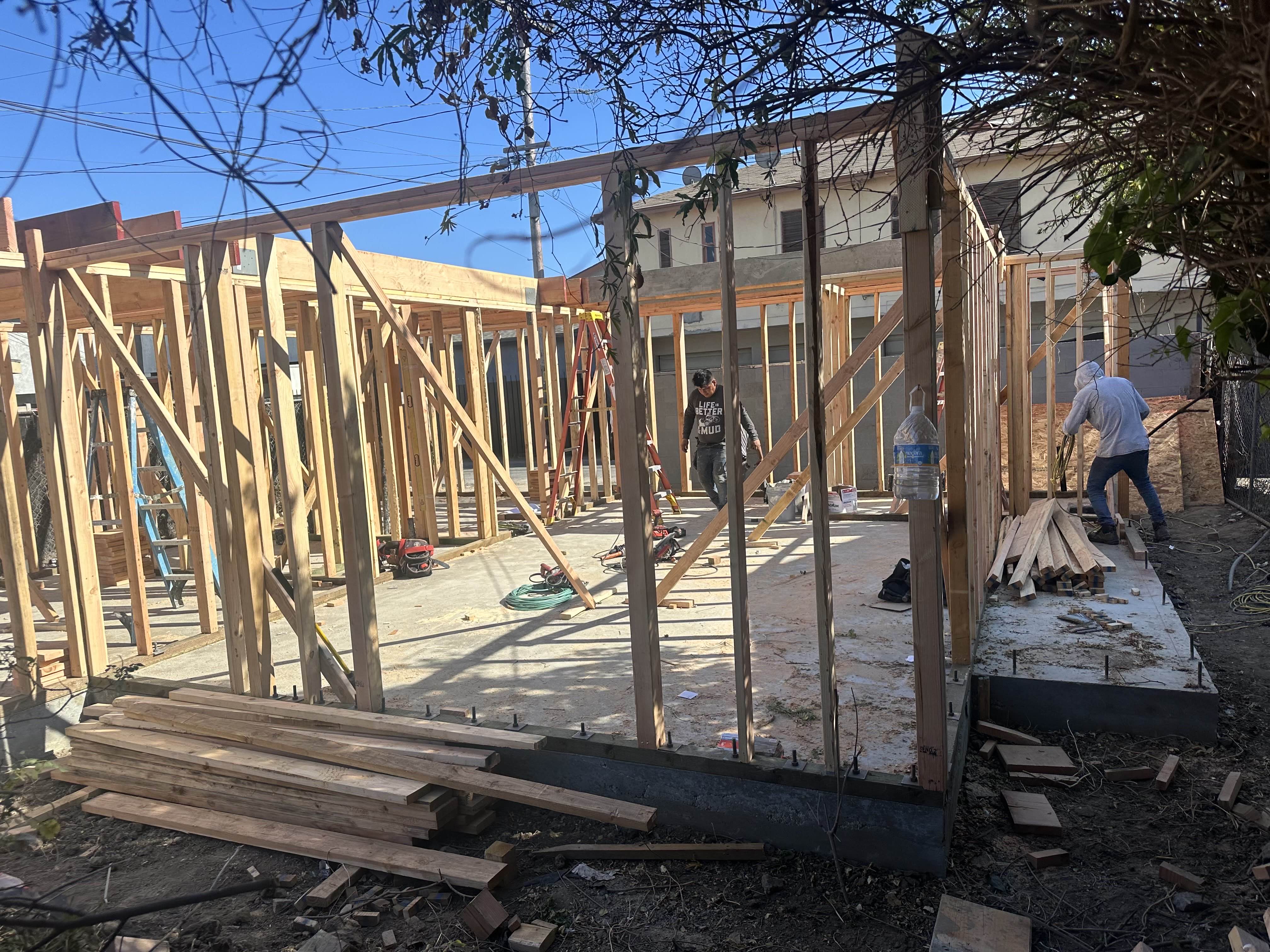 Property renovation in progress